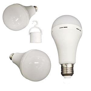 E27 Rechargeable Emergency LED Bulb Ultraportable Plastic Material