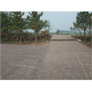Cheap WPC Tongue And Groove Composite Decking For Playground With Sanding Surface for sale