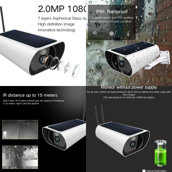 Waterproof IP67 Outdoor IP Security Camera 1080P 2 Mega Pixels Hisilicon Hi3518EV200