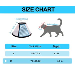 Adjustable Pet Training Collars White Comfy Dog Cat Cone Collar