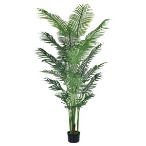 China 6ft Indoor Artificial Palm Trees thick foliage Tall Faux Silk Large Artificial Plant For Home Decor on sale
