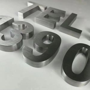 China Stainless Steel 3D Metal Letter Sign for Minjiang Snow Custom Store Non-Illuminated on sale