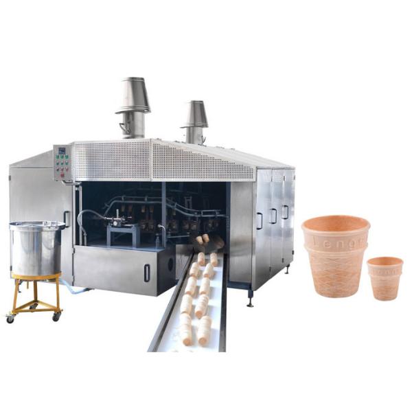 Quality Fully Antomatic Ice Cream Cone Machine With Fast Heating Up Oven 380V wholesale