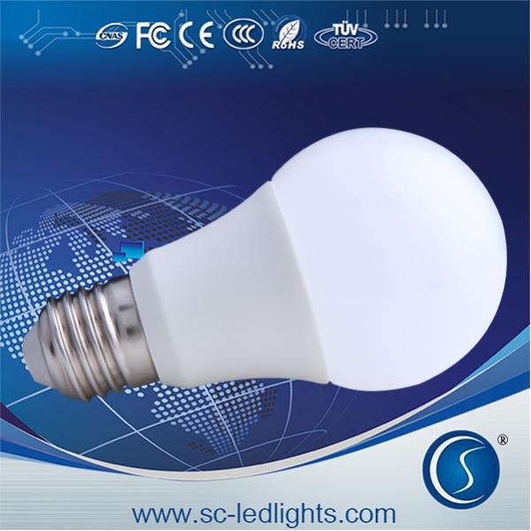 Quality Hot sales battery operated 5w e27 plastic led bulb light wholesale