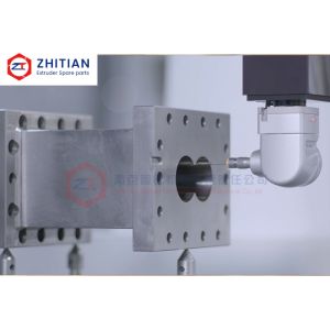 Segmented Extruder Barrel with 134mm Hole Diameter and 110mm Center Distance for