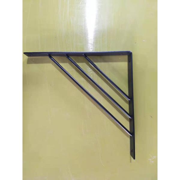 Standard Industrial Decor Iron J Hook Brackets Wall Angel Corner L Bracket with Lip