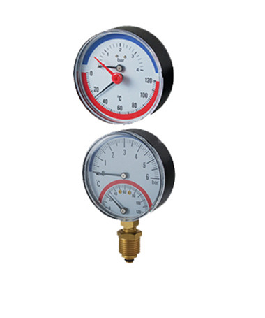 Quality 63mm Gas Manometer Thermometer 1/8" Accuracy Class2.5 Two Using wholesale