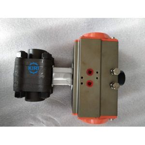 China A105 Material High Pressure Ball Valve Pneumatic Double Acting Operation on sale