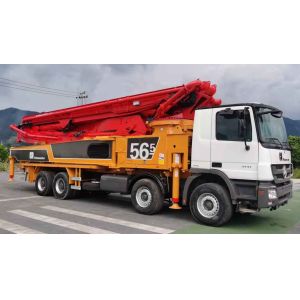 Diesel Truck Used Putzmeister Concrete Pump M56-5 148M³/H With 5 Sections