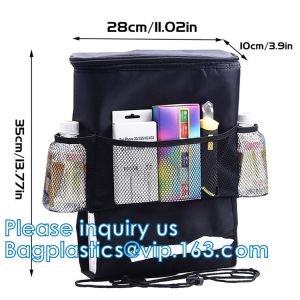 Car Trash Bags Car Backseat Organizer Bag Cooler, Car Garbage Can, Storage