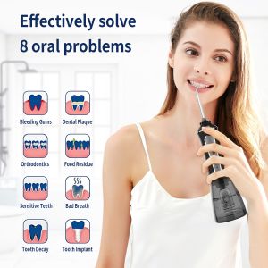 USB Rechargeable Dental Water Flosser Portable Oral Irrigator Cordless Water Jet