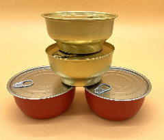 Customizable Coated Food Tin Can With Easy Open Lid