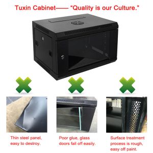 4u Wall Mount Server Rack Cabinet Enclosures Powder Coating Surface Finish