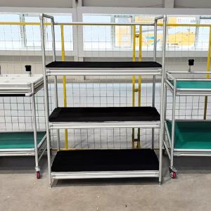 Material Rack System Made From The Third Generation Lean Pipe Aluminum Alloy