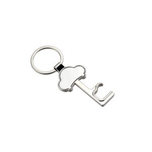 China Plated Metal Beer Bottle Opener With Custom Logo And Keychain on sale