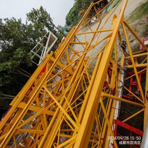 Used ZOOMLION Tower Crane 6013-8 Flat Top Type 60m Length jib tower crane