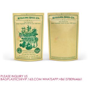 Custom Printed Logo Biodegradable Edible Packaging Smell Proof Resealable Stand