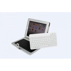 160mAh ID2-2 IPad 2 Wireless Bluetooth ABS Keyboard Case With Landscape Mode