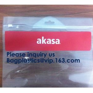 Slider Zip Lock Grip Seal Custom Size Logo PVC Slider Closure Mat Zipper Bag