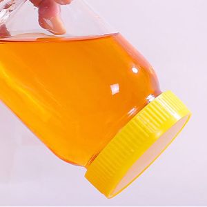 Clear Custom 500ml 1L Empty Glass Jars Dia 6.3cm For Honey