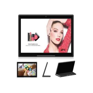10.1 inch frameless all in one tablet pc kiosk ad player with android advertisin