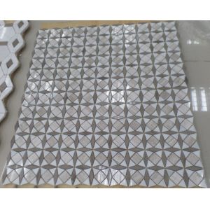 Marble Mosaic Tile,Mosaic,French Pattern Design Mosaic,Nero Marquina Mosaic Tile