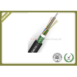 China 24~144 Core Fiber Optic Outdoor Cable With Armoured Metallic Strength Member on sale