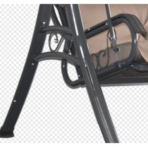 220G Polyester Cushion Garden Textilene Hammock With Canopy