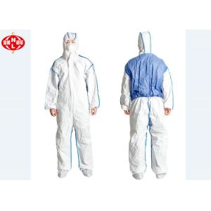 China Breathable Type 5 6 Disposable Microporous Coverall With SMS Back on sale