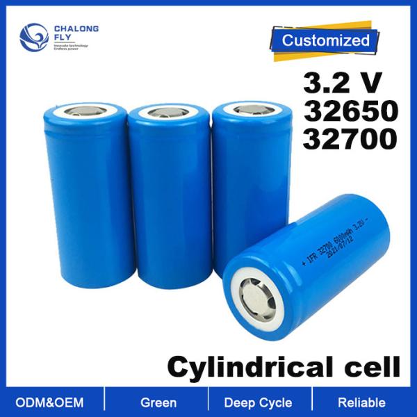 OEM ODM LiFePO4 lithium battery Cylindrical cell 32700 32650 Battery cells 3.2v