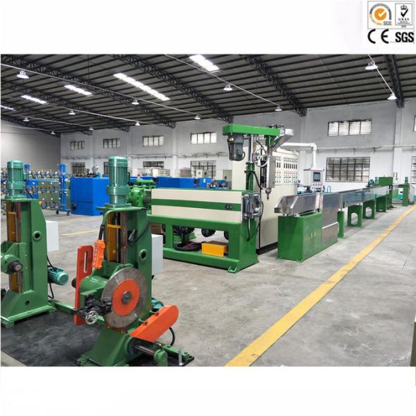 High Capacity Wire And Cable Making Machinery / Power Cable Jacket Extrusion Line