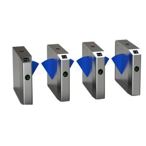 Portable Flap Barrier Gate Mechanism Moisture - Proof Access Control Turnstile