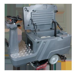 140L Big Tank Capacity Ride On Floor Scrubber Humanized