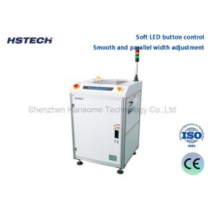 Cheap Soft LED Button Control Smooth And Parallel Width Adjustment SMEMA Compatible PCB Turn Conveyor HS-SZ350 for sale