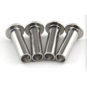 Nickel Plated Brake Lining Rivets , Semi Tubular Hollow End Rivets