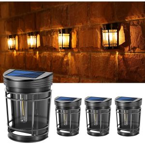 China Warm White to RGB Solar Wall Light Ternary lithium battery With Waterproof IP65 PC Shell on sale