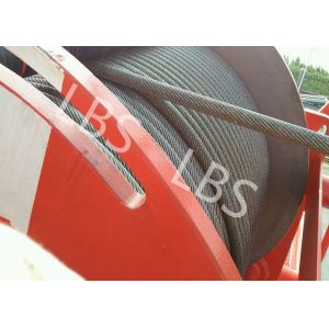 Customized 8 Ton Load Offshore Winch 50 Meter With LBS Grooving For Digging Well