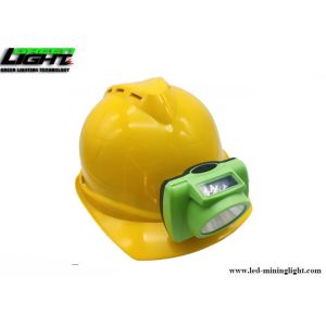 Waterproof IP68 1W 13000Lux 6.8Ah LED Miners Cap Lamp