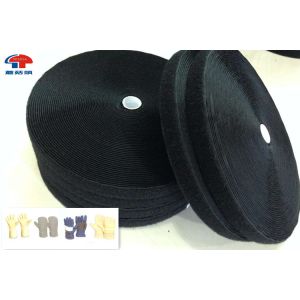 Double Sided Hook Loop Tape Adhesive , Flame Retardant Hi Vis 100% Nylon