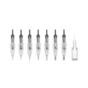 China 0.35mm Black Permanent Makeup Machine Cartridge Tattoo Needles with Caps on sale