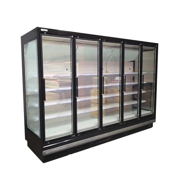 Commercial Supermarket Refrigeration Split Type Vertical Chilled Display Cabinet