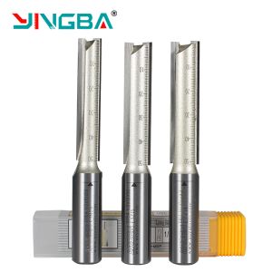 China Arden  Trimmer Engraving Head Wood Engraving Milling Cutter 1/2 1/4 Handle Milling Cutter Double Edge End Mill on sale