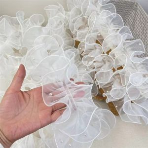 12cm*2m Wrinkled Edge Lace Ribbon For Flower Package And Gift Packing