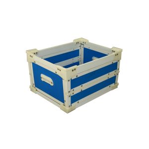 customized collapsible coreflute totes,twin wall corrugated plastic box