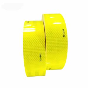 Dustproof Sticky DOT Reflective Tape Fluorescent Yellow Green Orange For Vans