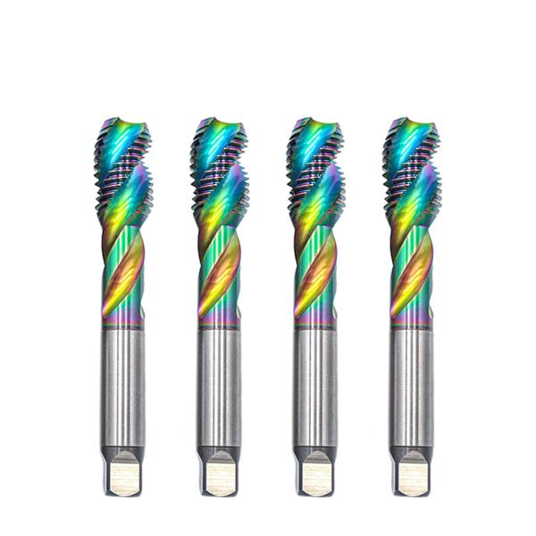Quality Die-Casting Aluminum Special Fine Teeth TIN Coating Screw Tap with Customized Size and High Cobalt Color wholesale