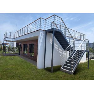 Prefabricated Modular Home Prefab Wooden Bungalow With Light Steel Frame