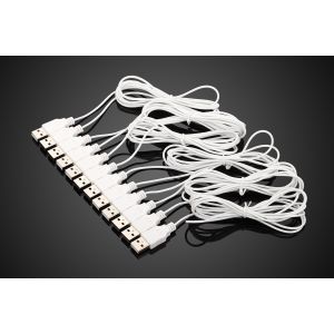 COMER anti-theft controller cable lock with alarm display systems for digital