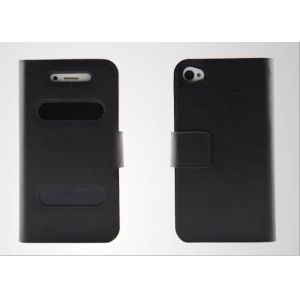 White / Black Flip Cellphone Case Durable With Windows , Men Style