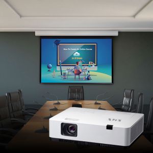 4300 Lumens 3LCD Projector Standard Throw Projector WXGA For Classroom Clear